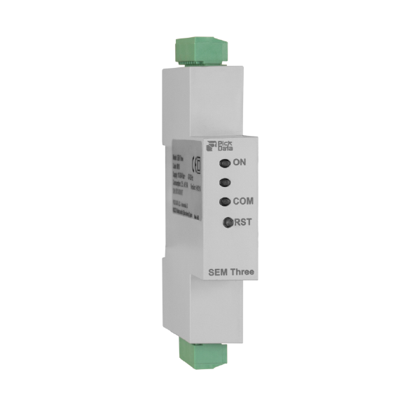 Medidor energia trifasico SEM Three 4 cuadrantes y horas funcionamiento Modbus RS-485