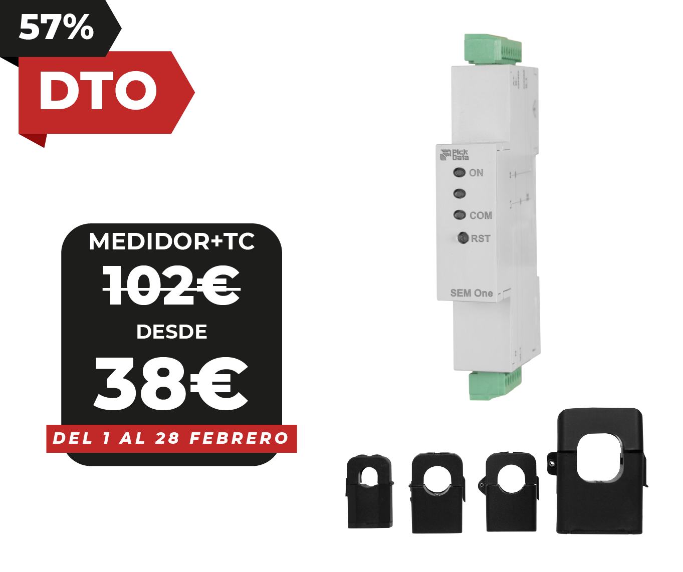 SEM One Medidor energía monofásico Modbus Oferta